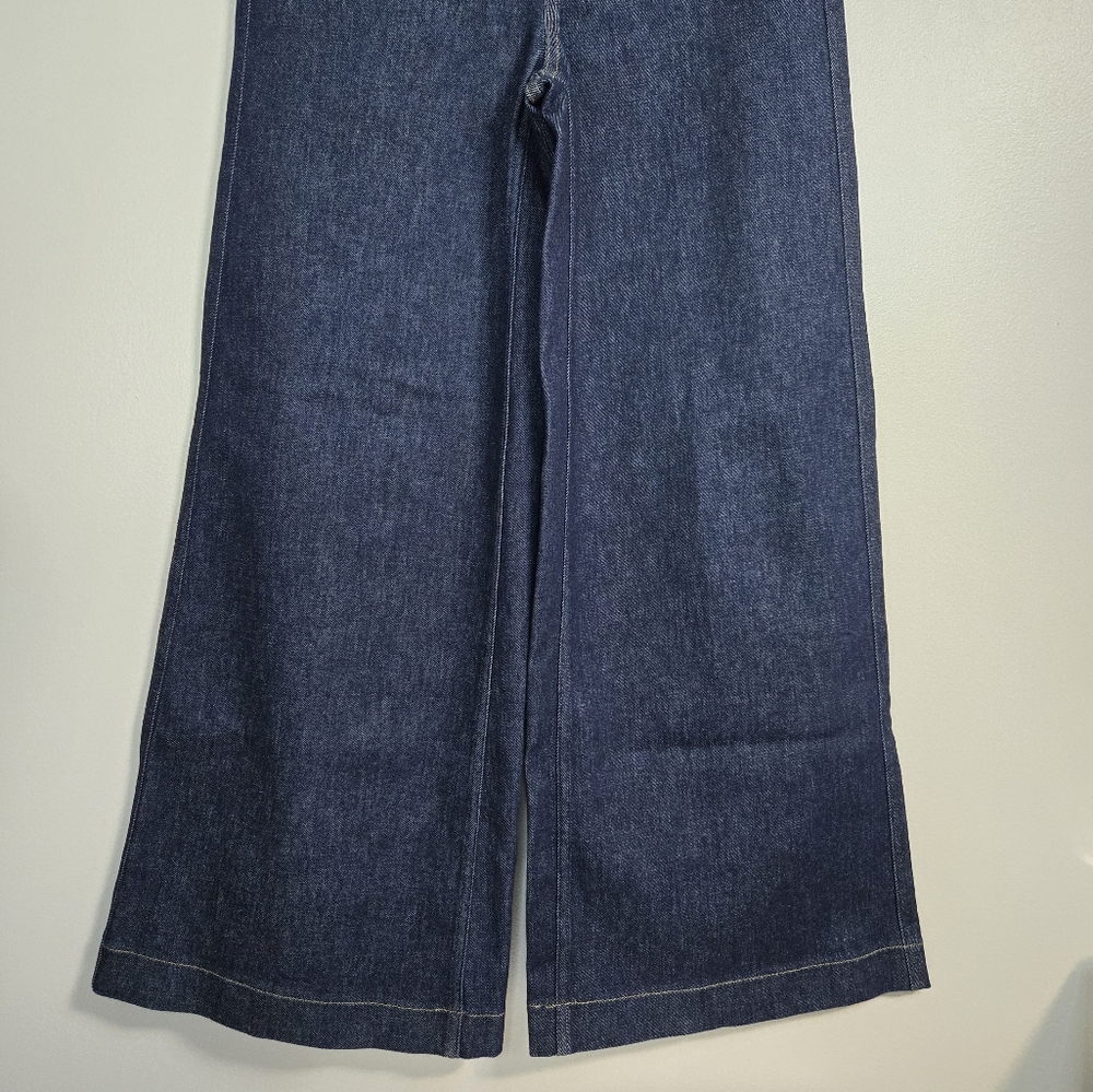 SPANXshape™ Everywhere Dark Blue Wide Leg Jeans, Size MP ~ NWT - Picture 8 of 16